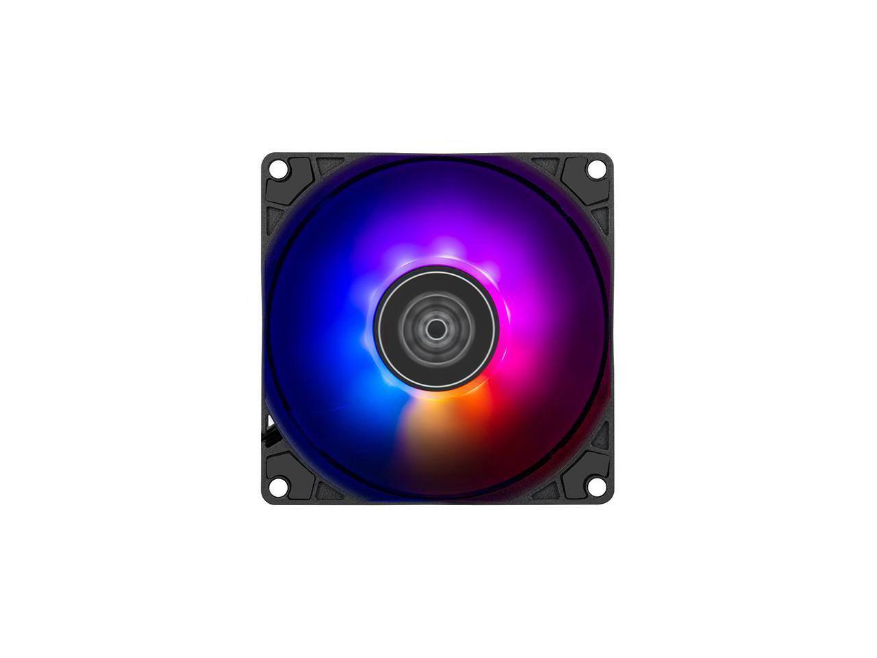 Alt View 6. SilverStone - Silverstone Air Slimmer 90 ARGB Enhanced performance 92mm slim fan with PWM and ARGB lighting effect - Silver.