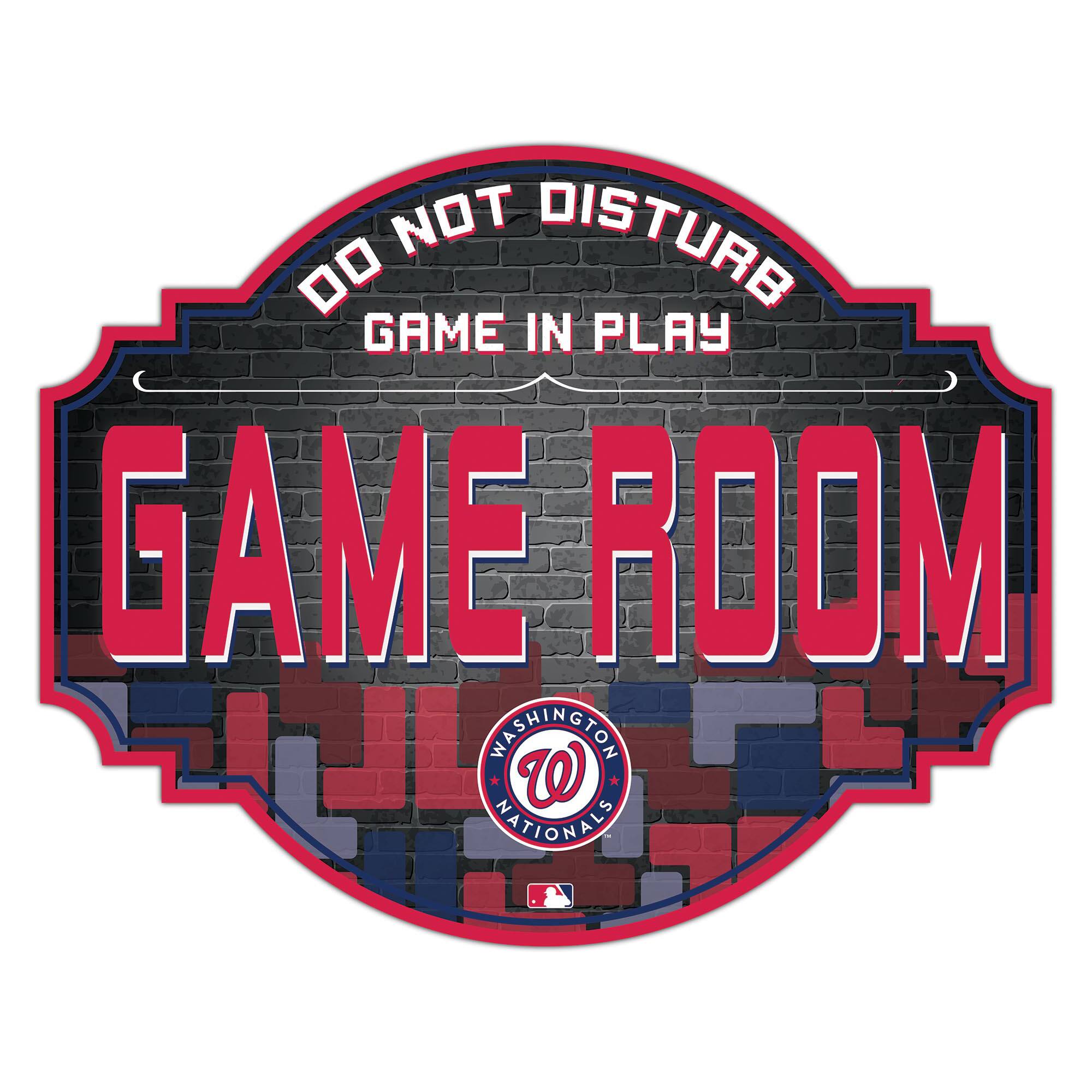 Washington Nationals 12'' Game Room Tavern Sign