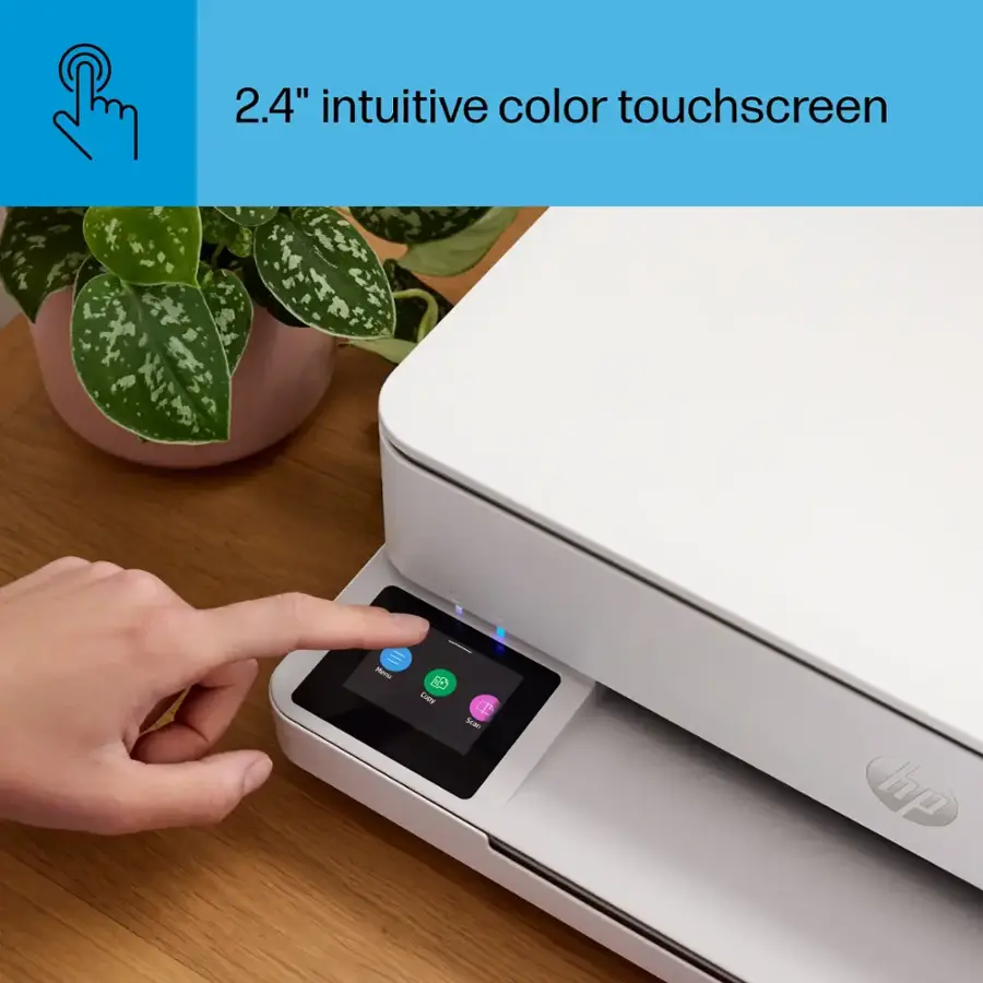 2.4" intuitive color touchscreen HP printer