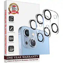 Entronix - Camera Lens Protector for iPhone 14 Plus - 3-Pack - Clear