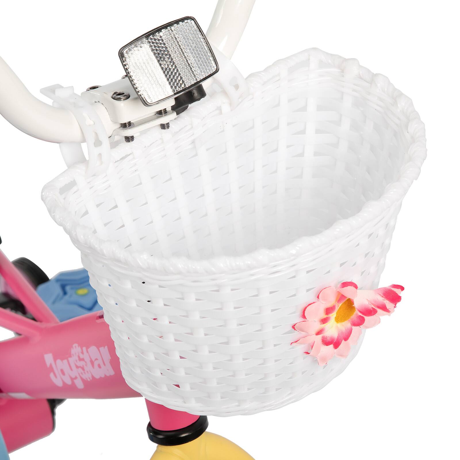 Alt View 9. JOYSTAR - JOYSTAR Macarons 12" Kids Bike with Training Wheels Basket, Coaster Brake Child's Bike for 2-4 Years Old Boys Girls Pink - Pink.