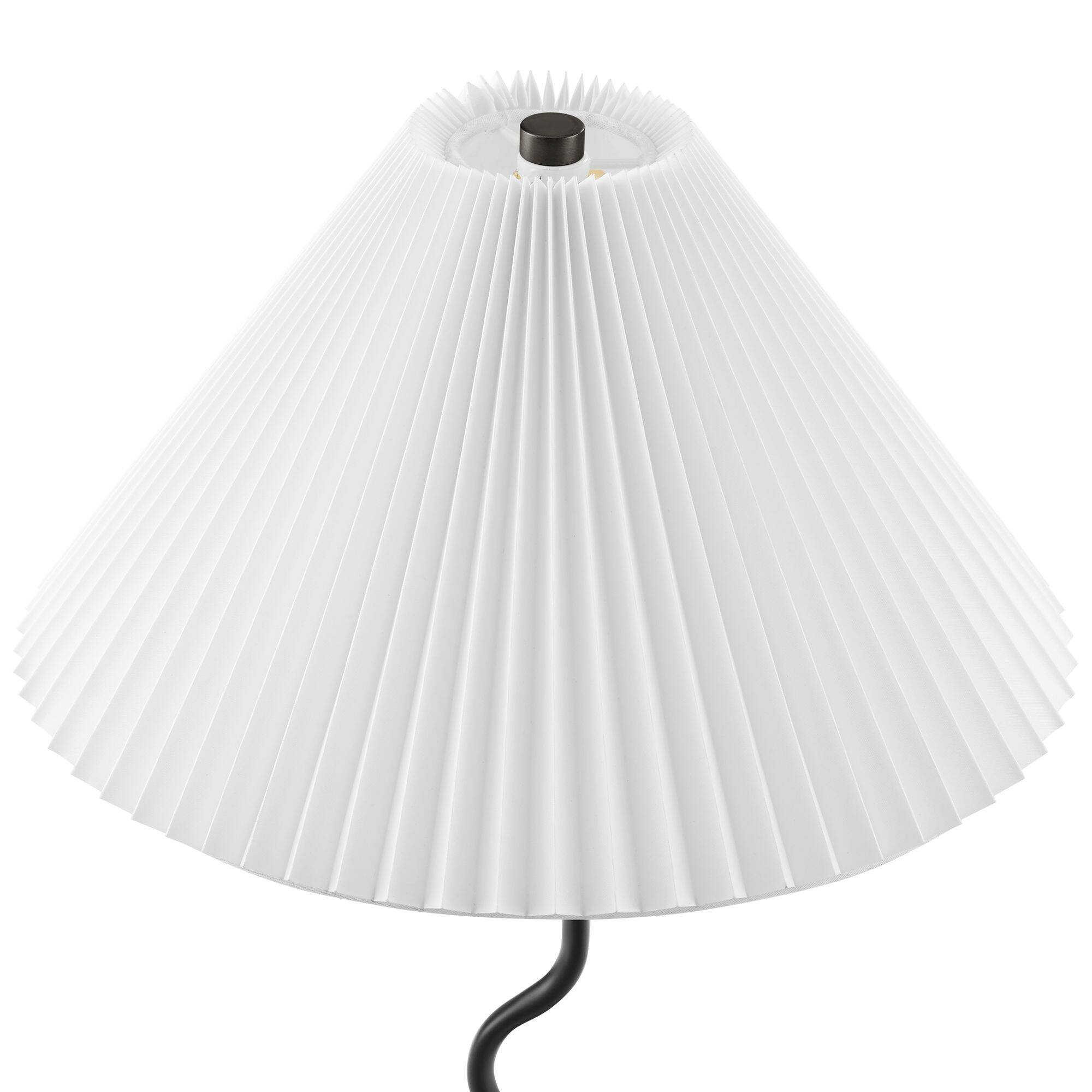 Alt View 5. Modway - Wave Squiggle Table Lamp by Modway - Black.