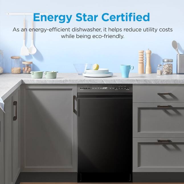 Energy Star Certified

As an energy-efficient dishwasher, it helps reduce utility costs while being eco-friendly.