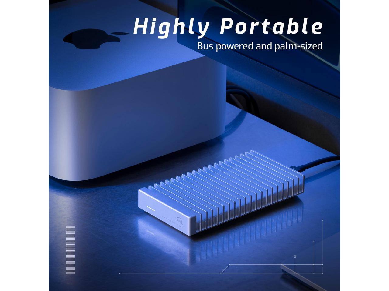 Highly Portable  
Bus powered and palm-sized