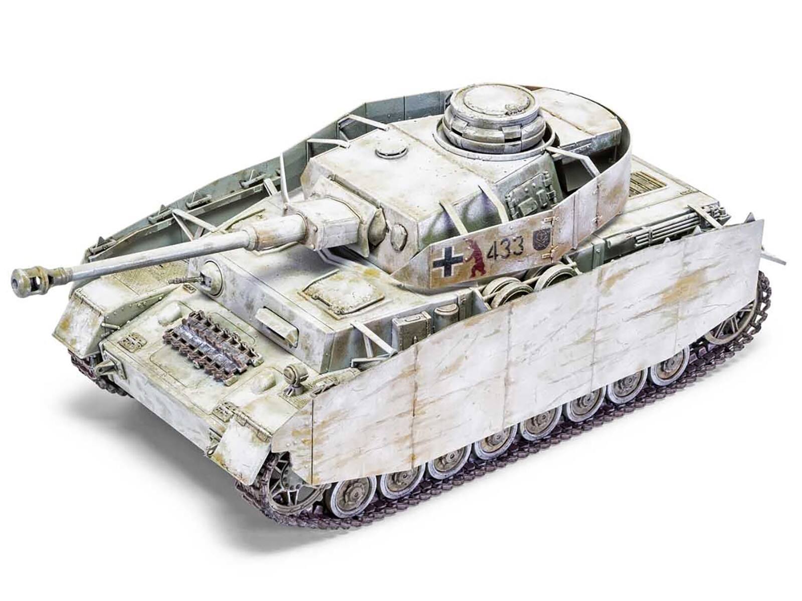 Back. Airfix - Level 3 Model Kit Panzer IV Ausf.H "Mid Version" Tank with 2 Scheme Options (Level 3) 1/35 Plastic Model Kit by Airfix - Multi.
