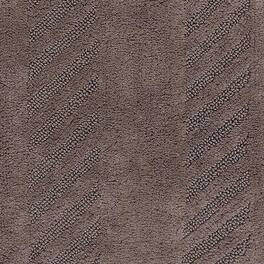 Knightsbridge - Diagonal Racetrack Reversible Bath Rug - 100% Cotton - Color - Stone