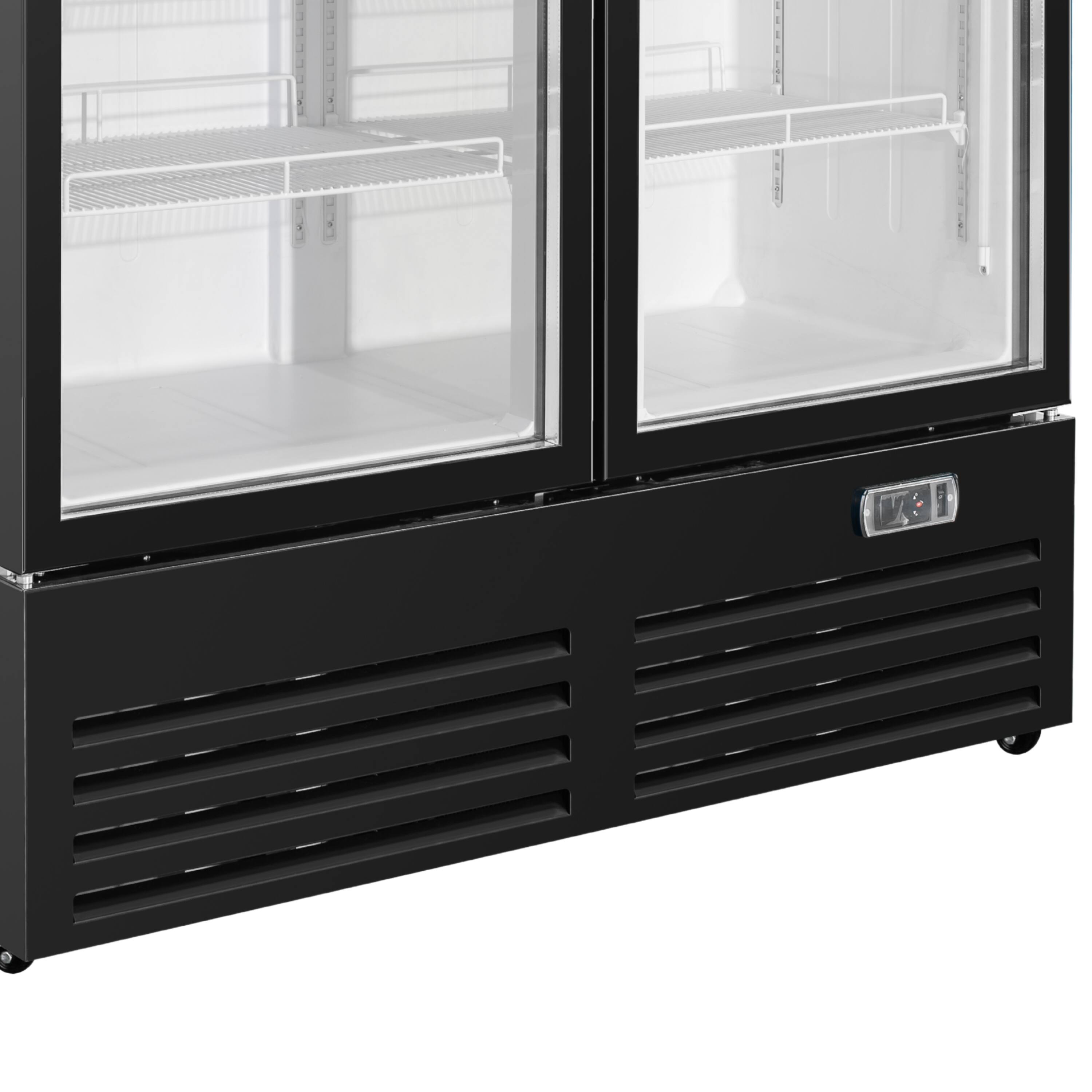 Alt View 5. Equator - Equator Vitlife 36 Cu Ft Commercial 2 Glass Door Merchandiser Refrigerator, LED, Adjustable Shelves, Auto Defrost ETL - Black.