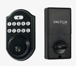Dalton - Z06 Pin Code Access Door Lock - Black