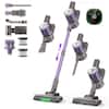 Front. Teendow - 300W Cordless Stick Vacuum Cleaner, 50kPa Suction, Lightweight, 50mins Runtime, LED Indicator & Large Dust Cup - Purple.