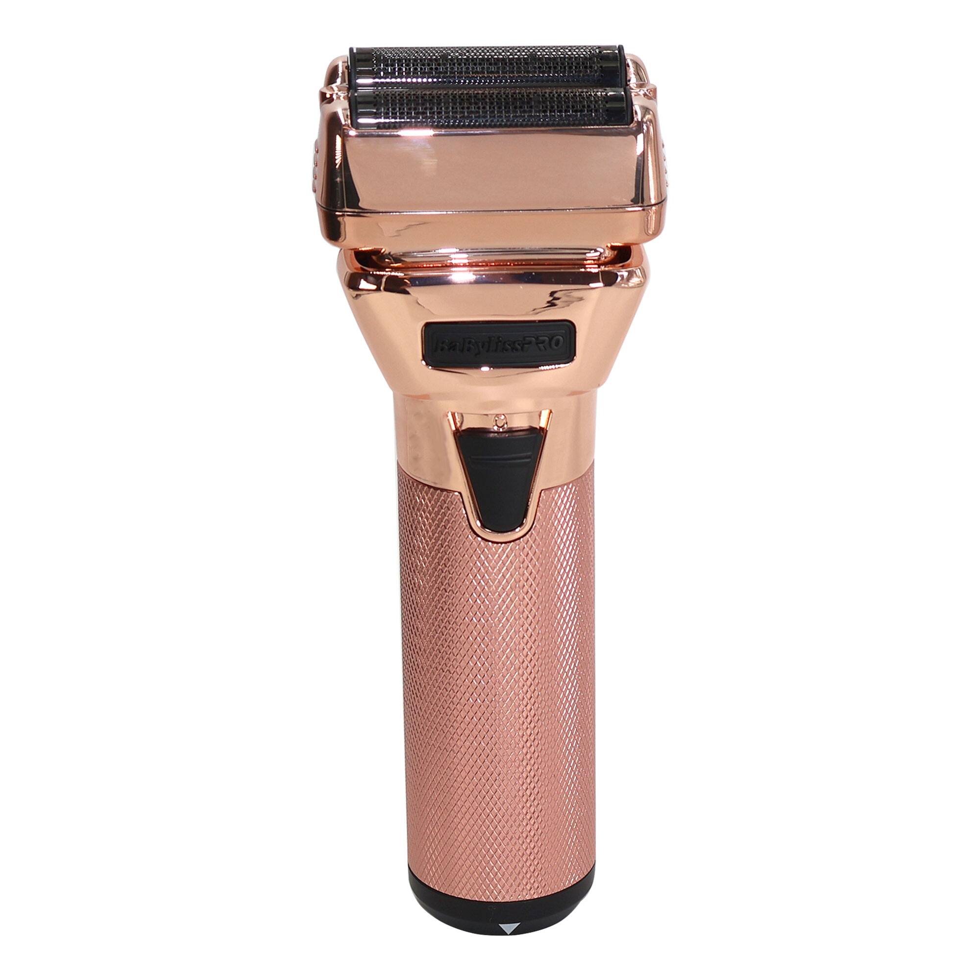 Angle. Babyliss - BaByliss Pro FXONE ROSEFX All-Metal Interchangeable-Battery Shaver FX79FSRG - Rose.