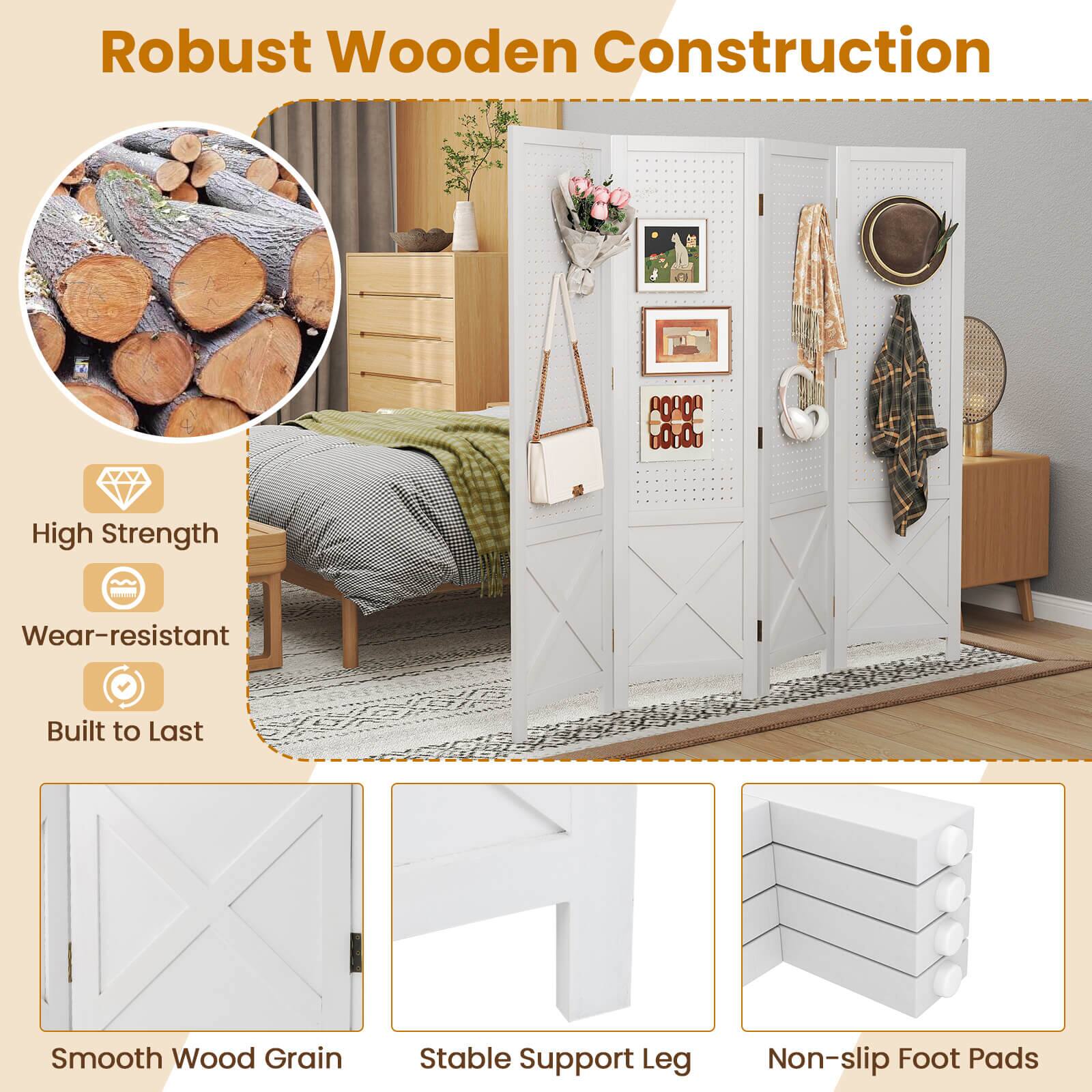 Robust Wooden Construction

High Strength
Wear-resistant
Built to Last

Smooth Wood Grain
Stable Support Leg
Non-slip Foot Pads