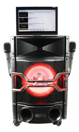 Front. VocoPro - Wifi-Rocker Karaoke System - black.