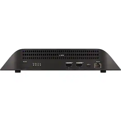 Sure, here is the corrected and grouped text from the image:
- HDMI 1
- HDMI 2
- USB C
- Ethernet
- Mute
- Power
- Info
- HDMI
- USB
- Ethernet