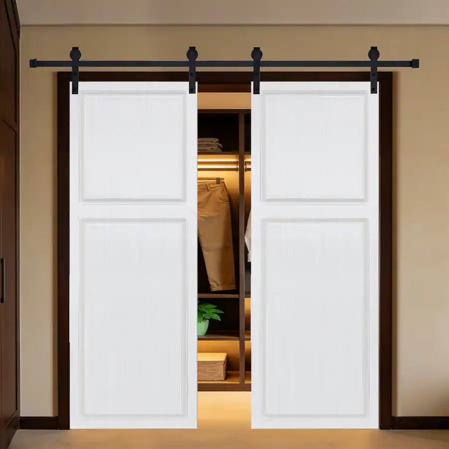 Boyel Living Double Barn Sliding Door 84 in L x 0.75 in W x 60 in H ...
