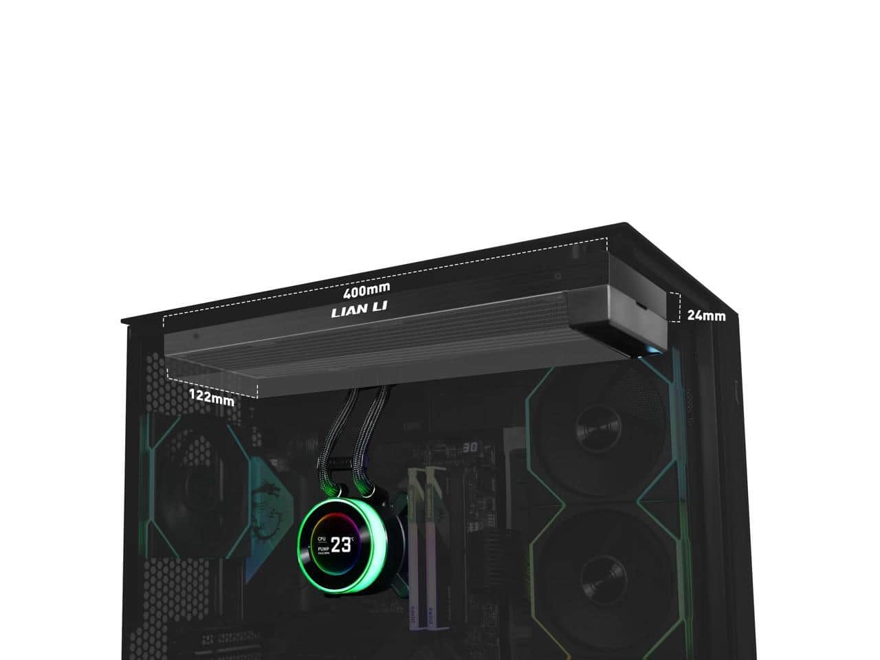 Lian Li Hydroshift II C 360 LCD CPU Cooler 3 Modes, Slide Tube