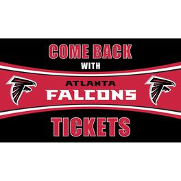 Evergreen Enterprises - Atlanta Falcons 28" x 16" Come Back With Tickets Door Mat - Multicolor