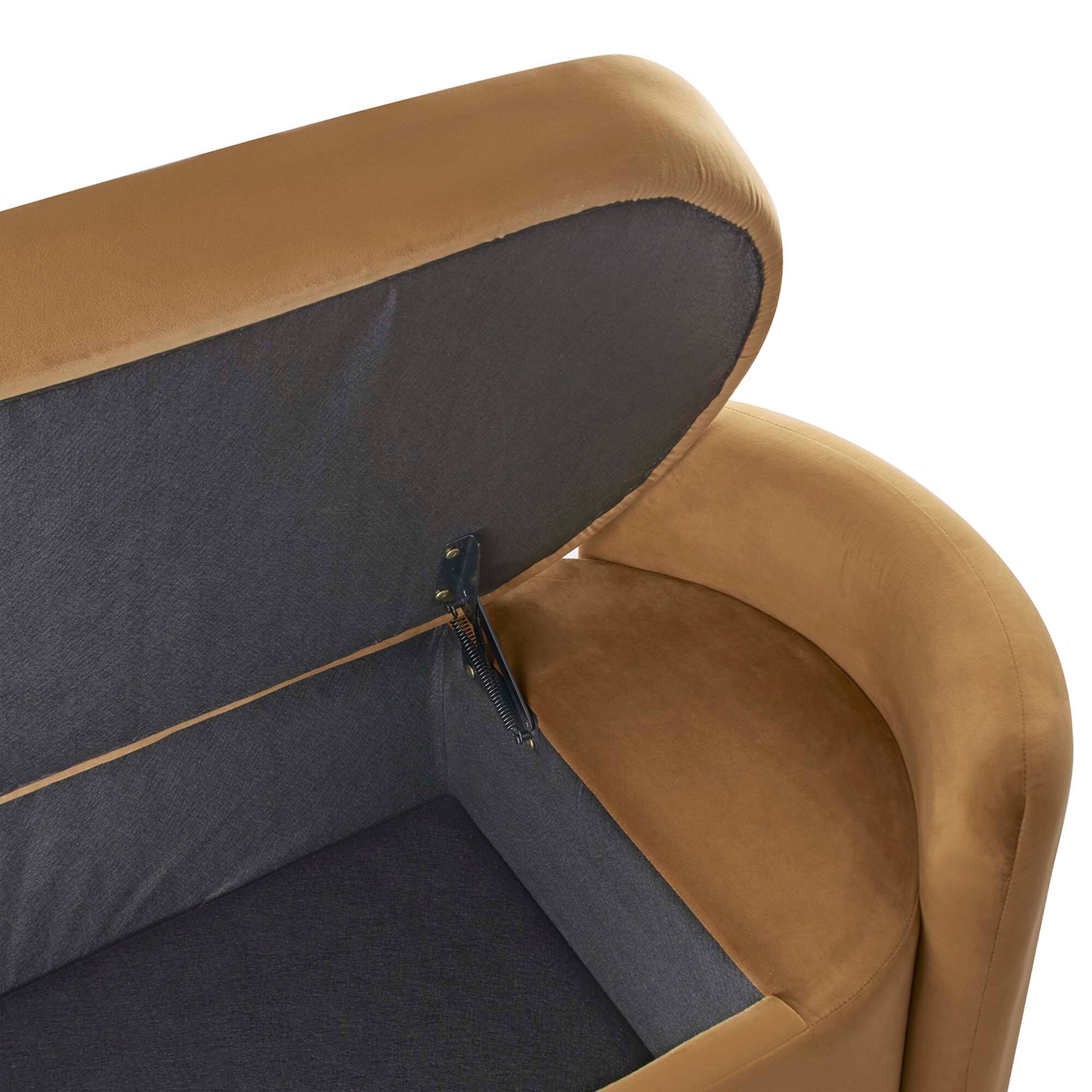 Alt View 2. Modway - Nebula Upholstered Performance Velvet Bench by Modway - Brown.
