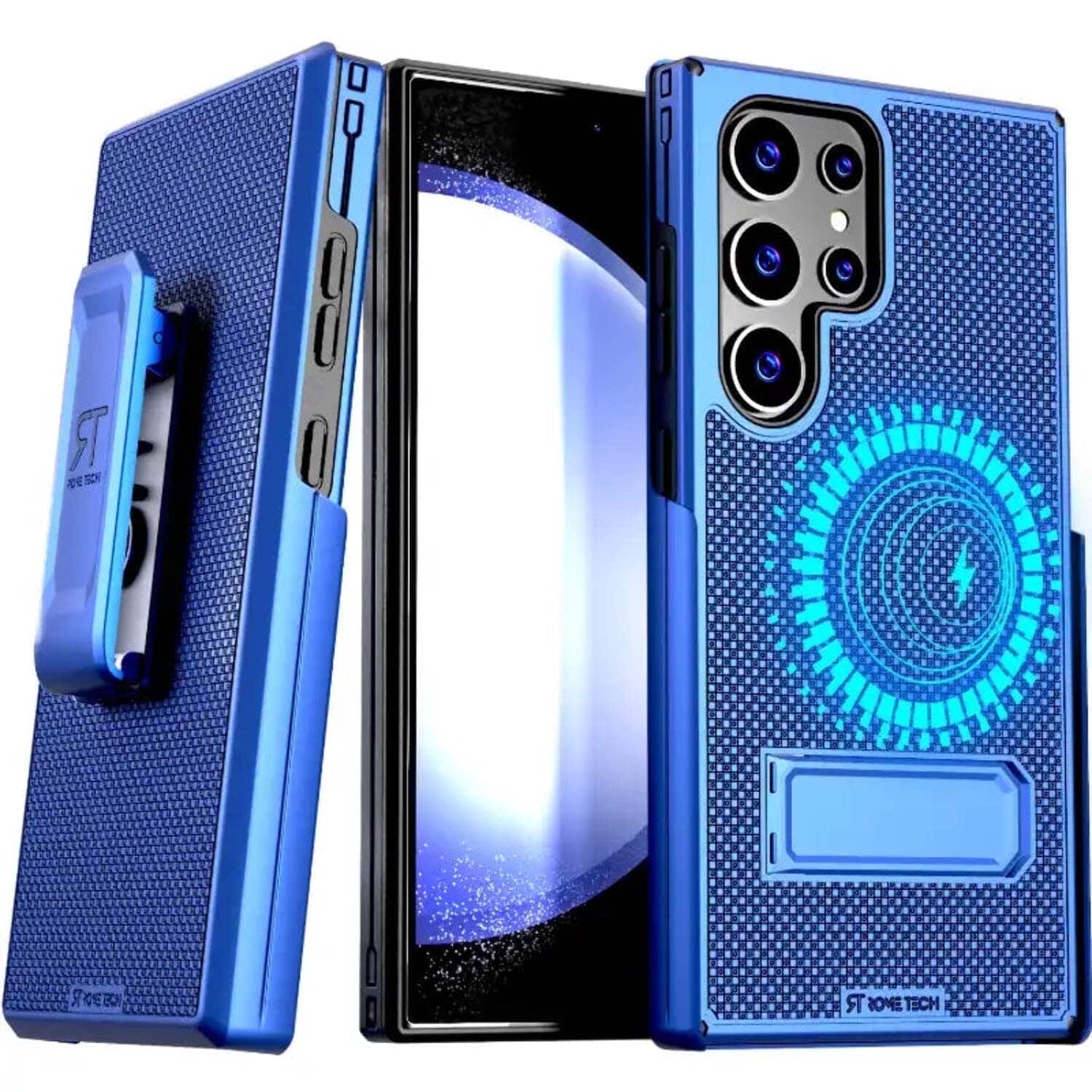 RomeTech - Rome Tech Slim Holster Case for Galaxy S24 Ultra - Navy Blue