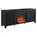 Angle. Camden&Wells - Chabot Log Fireplace TV Stand for Most TVs up to 65" - Black Grain.