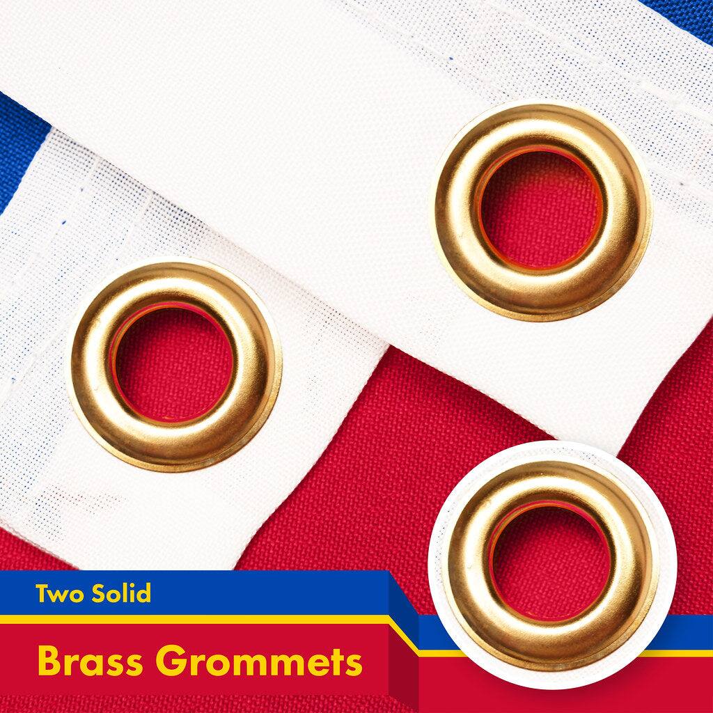 Two Solid Brass Grommets