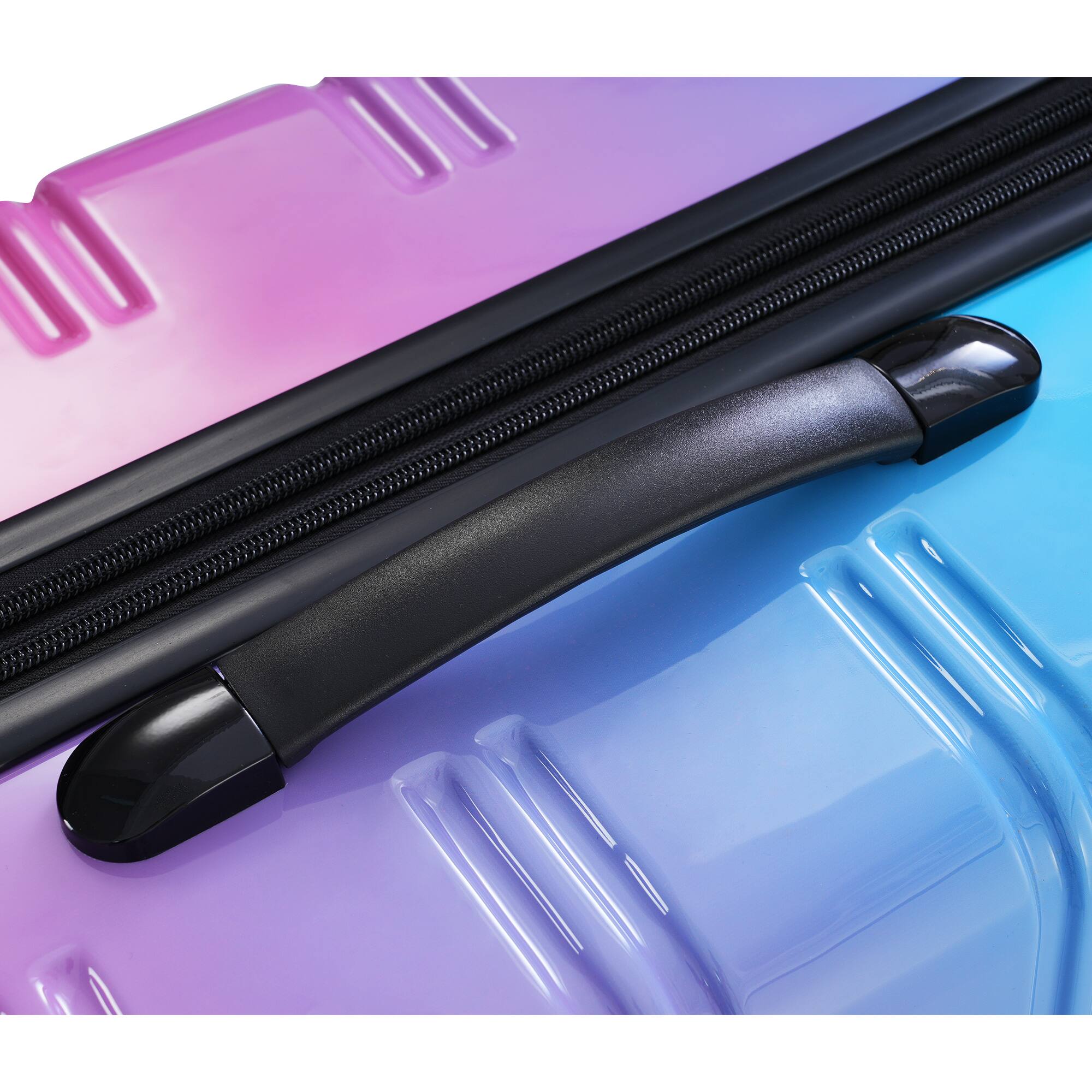 Alt View 3. LOVMOR - Lovmor 3-Piece Hardshell Luggage Set 20/24/28"  TSA  Spinner  Expandable  Red - Blue+Red.