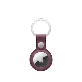 Apple - AirTag FineWoven Key Ring - Mulberry