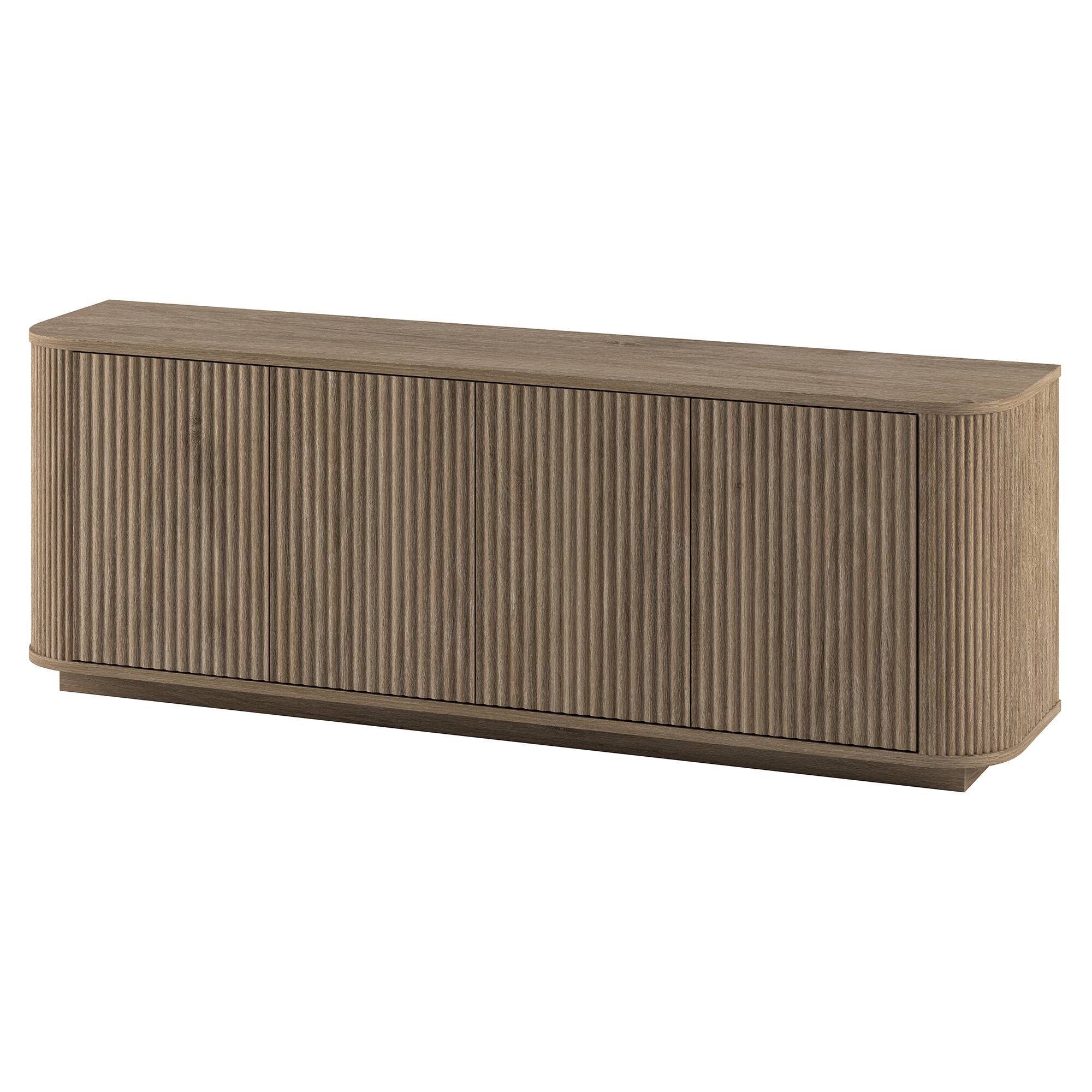 Left. Hudson&Canal - Canton Rectangular TV Stand for TV's up to 75" in Antiqued Gray Oak - Antiqued Gray Oak.