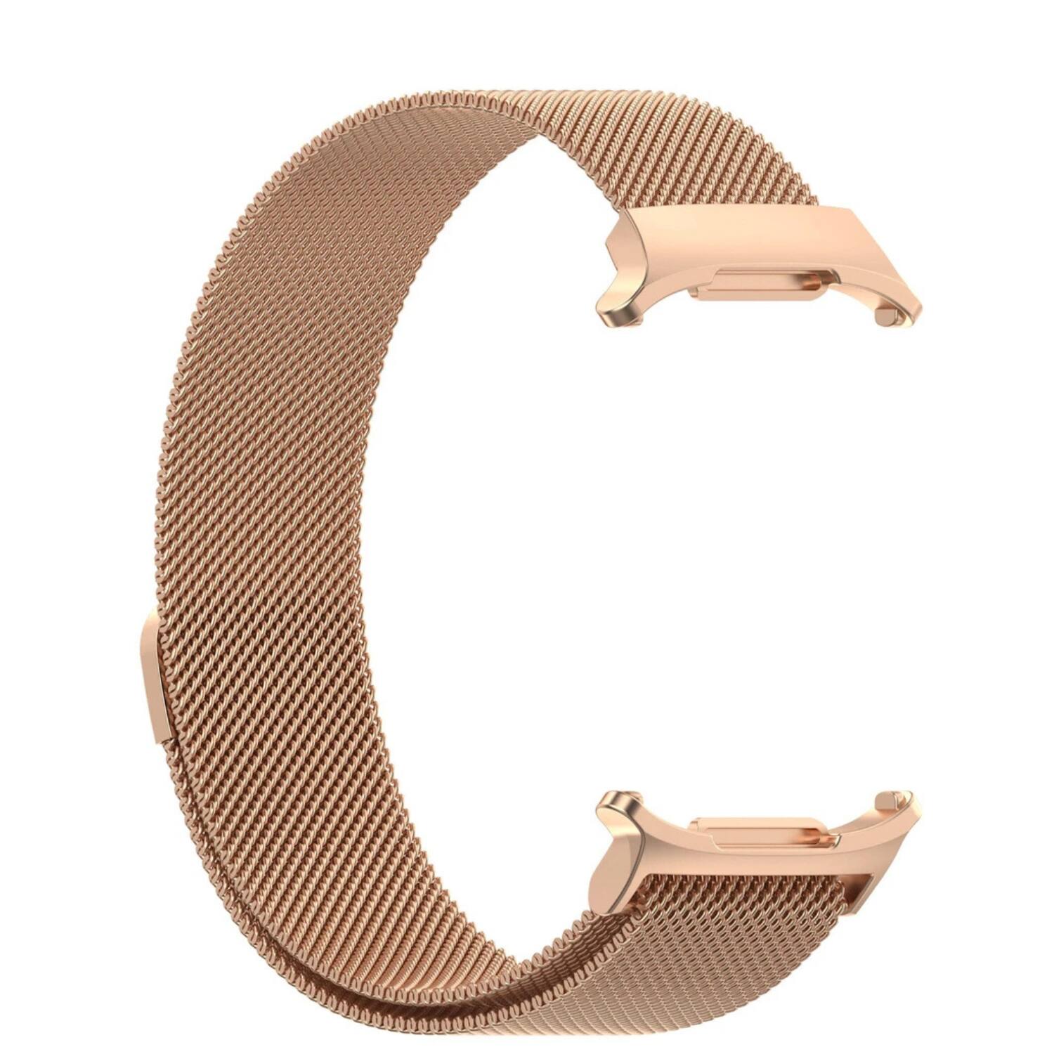 Angle. Stock Preferred - Mesh Stainless Steel Band for Samsung Galaxy Watch Ultra 47mm - RoseGold - Rose Gold.