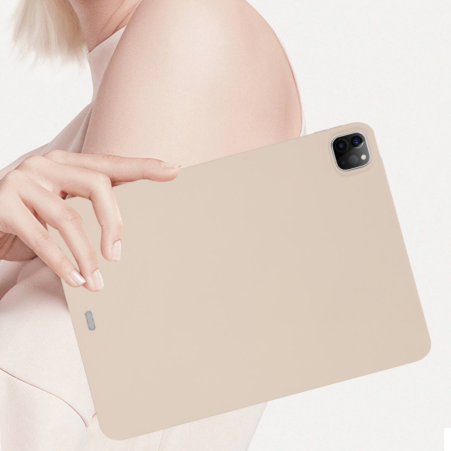 Alt View 1. Dteck - Case For Apple iPad Pro 13'' (M5) 2025/(M4) 2024 Slim Lightweight Soft TPU Skin-Friendly Anti-Scratch Protective Cover - Beige.