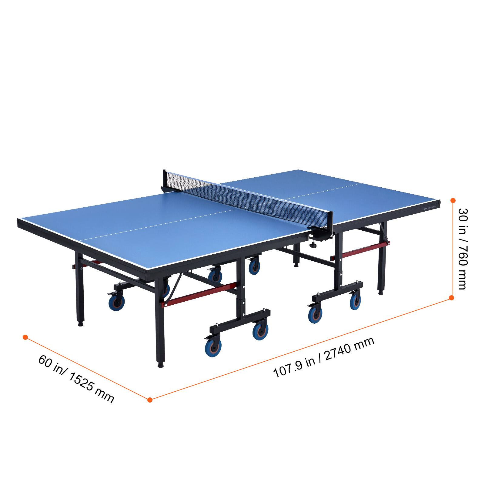 30 in / 760 mm  
60 in / 1525 mm  
107.9 in / 2740 mm