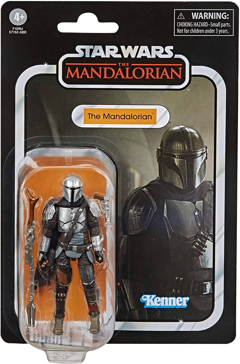 4+ F1095/ E7763 ASST.  
WARNING: CHOKING HAZARD—Small parts. Not for children under 3 years.  
STAR WARS THE MANDALORIAN  
The Mandalorian  
Kenner