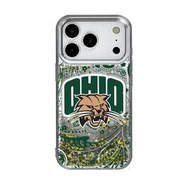 Keyscaper - NCAA - Ohio Bobcats iPhone Glitter Paisley Design Case - 15 - Multicolor