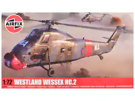 Level 2 Model Kit Westland Wessex HC.2 Helicopter with 3 Scheme Options 1/72 Plastic Model Kit by Airfix - Multicolor