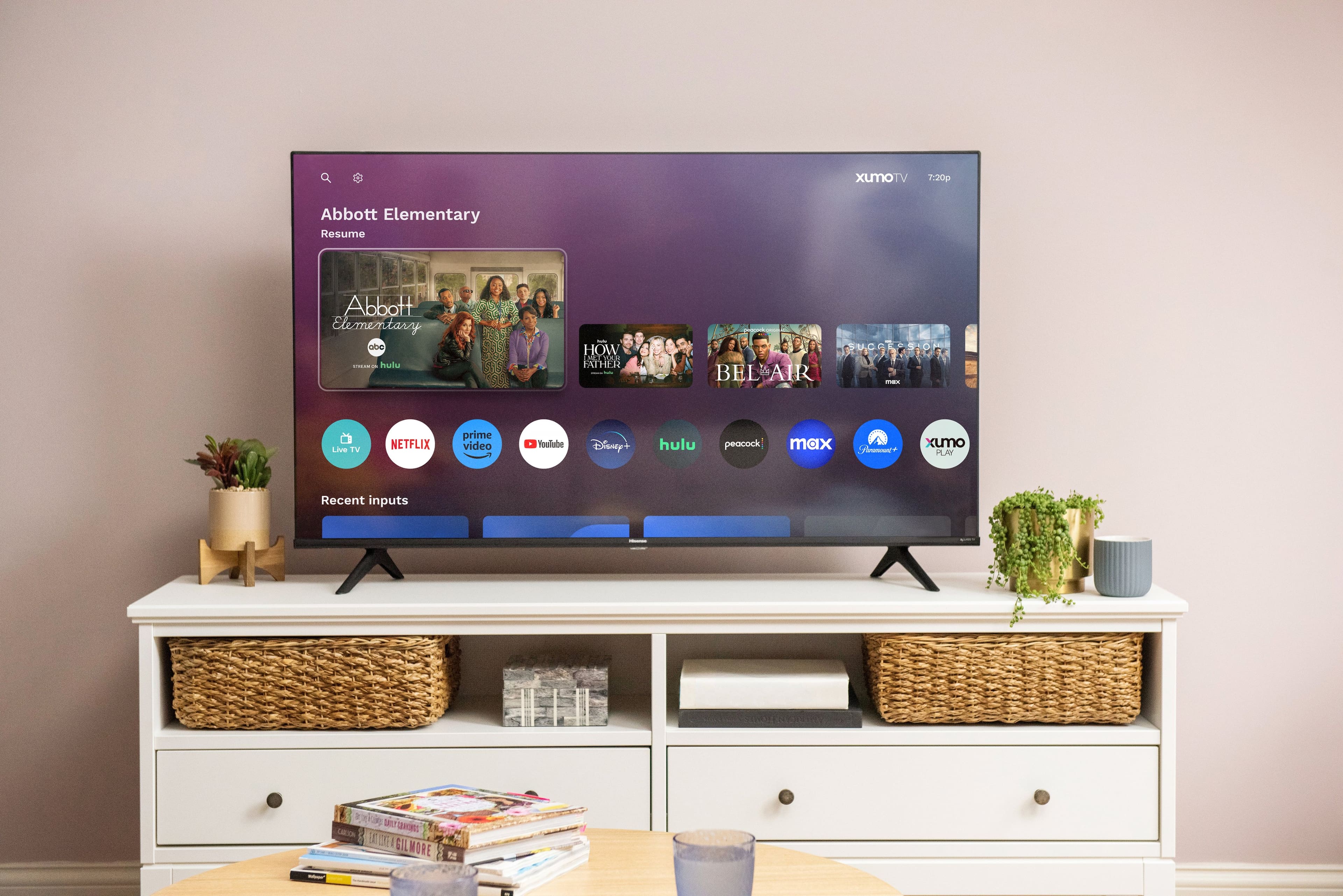 Alt View 3. Hisense - 65" Class A6 Series LED 4K UHD Smart Xumo TV - Black.