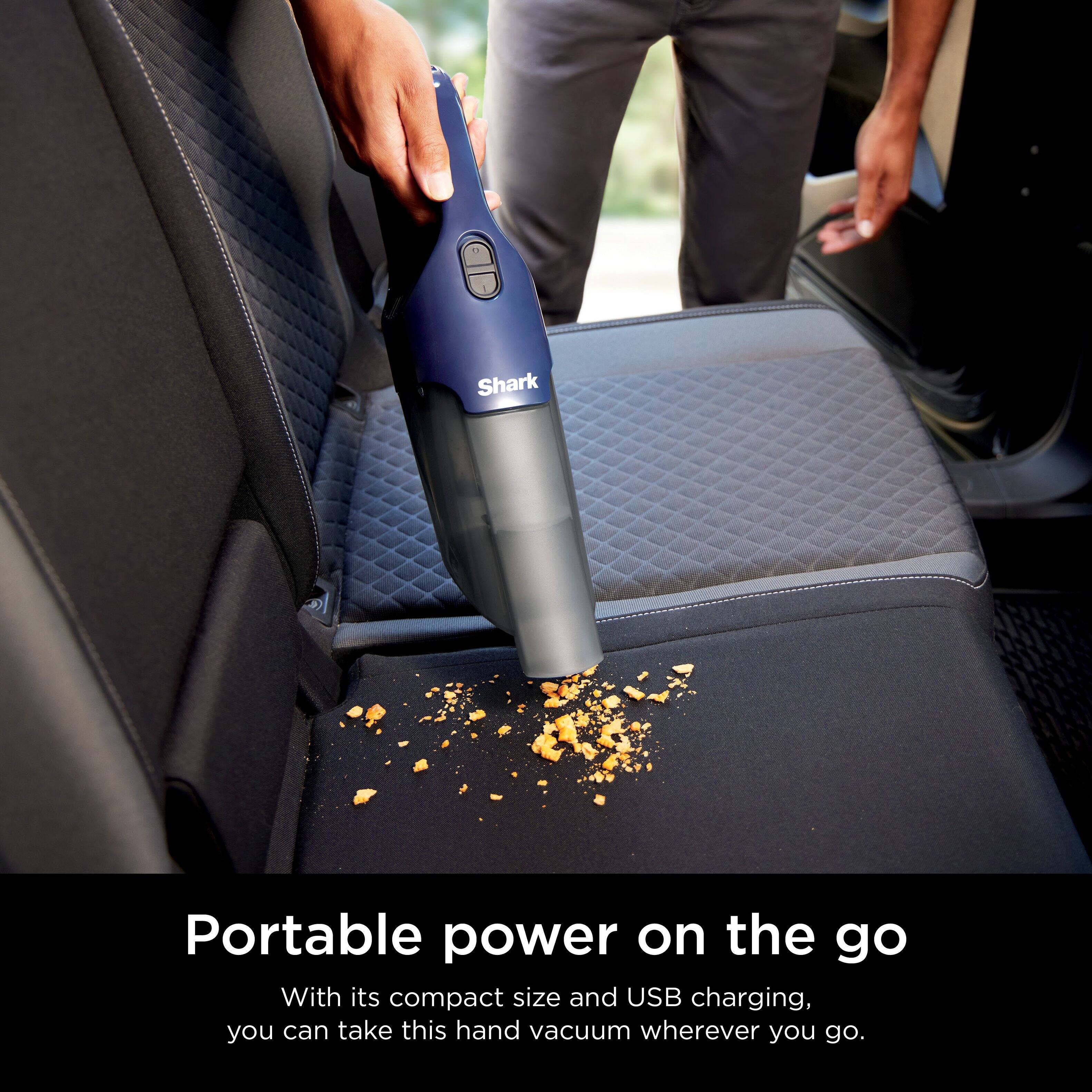 Shark Portable power on the go With its compact size and USB charging, you can take this hand vacuum wherever you go.