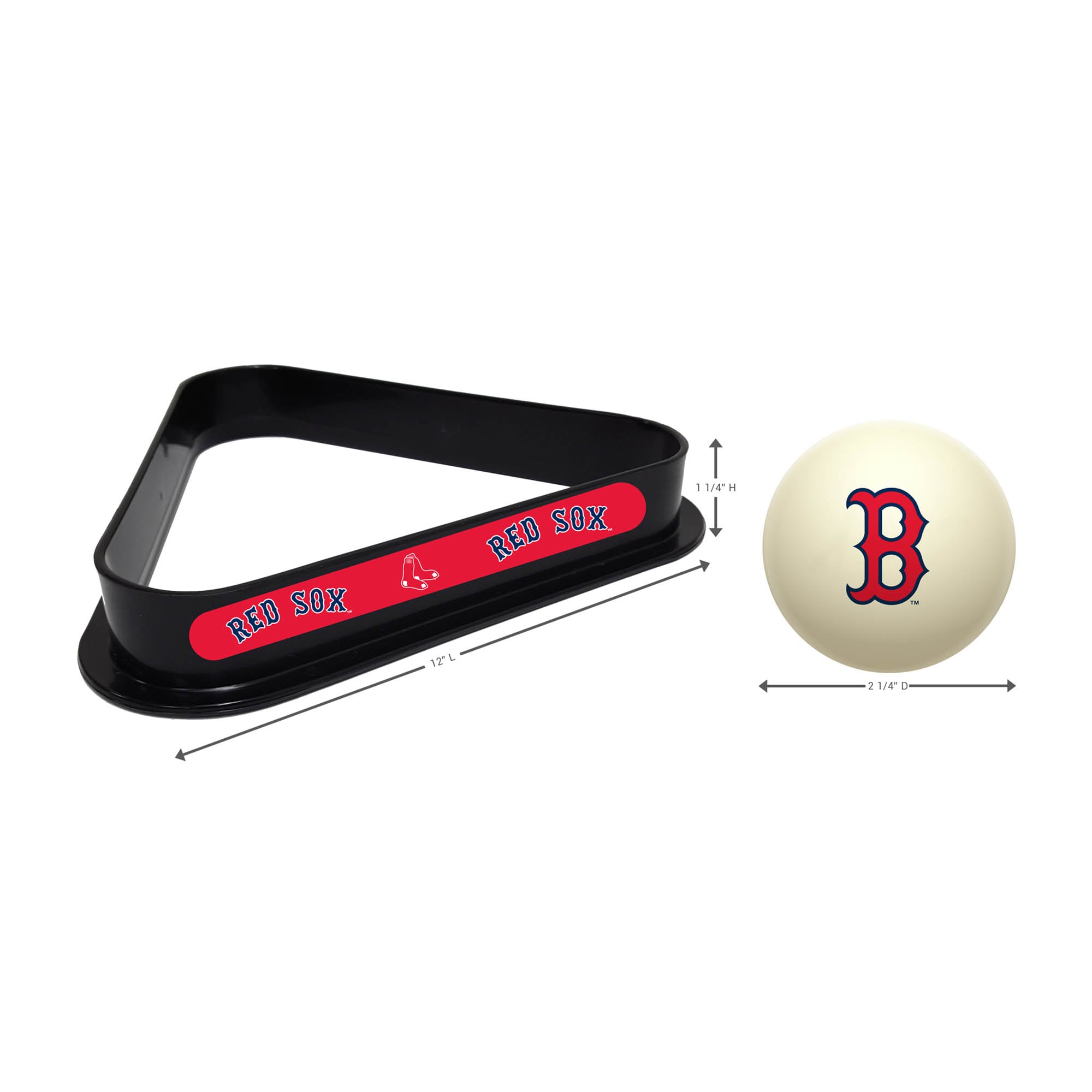 SOX RED 12 L  
SOX RED 1 11/4H H4 B 1 1/4 0

- RED SOX
- 12" L
- 1 1/4" H
- 2 1/4" D
