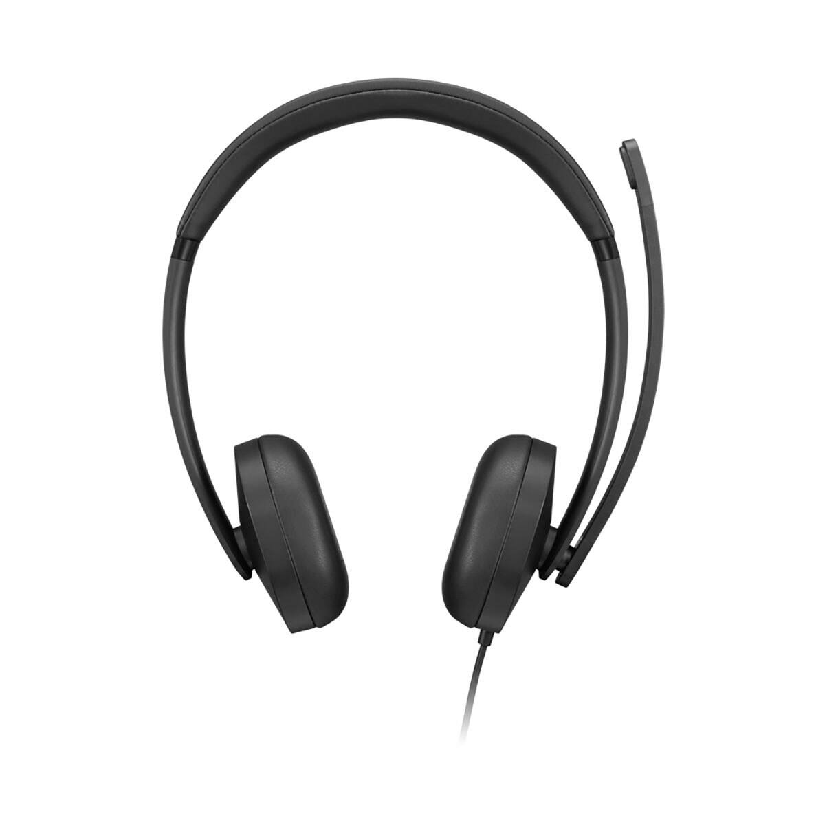 Alt View 3. Lenovo - Lenovo 5000 USB-C Wired Closed-Back On-Ear Stereo VoIP Headset, Microsoft Teams Certified - Black.