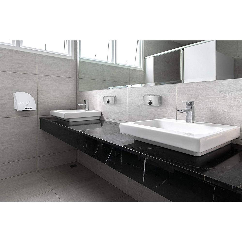 Alt View 1. Alpine Industries - 40 oz Stainless Steel Horizontal Manual Surface-Mounted Liquid Soap Dispenser - Stainless Steel.