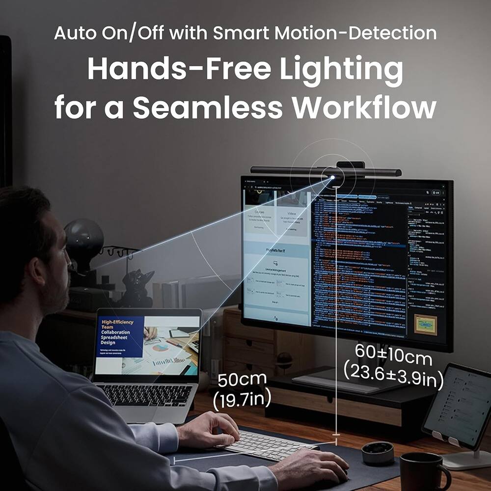 Auto On/Off with Smart Motion-Detection Hands-Free Lighting for a Seamless Workflow

Pualehs NT High-Efficiency Team Collaboration Spreadsheet Design

Hw 50cm (19.7in) 60±10cm (23.6±3.9in)