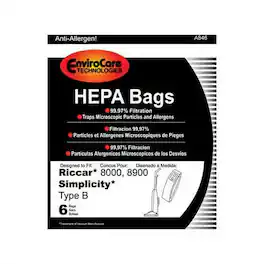 EnviroCare - 12 Pack Vacuum Bags Part #A846