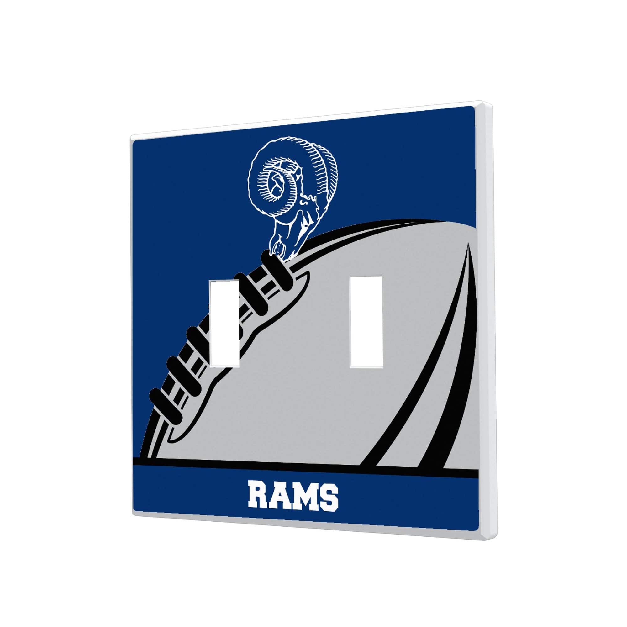 Keyscaper - Los Angeles Rams Passtime Design Double Toggle Lightswitch Plate - Multicolor price history on PriceWatchPro
