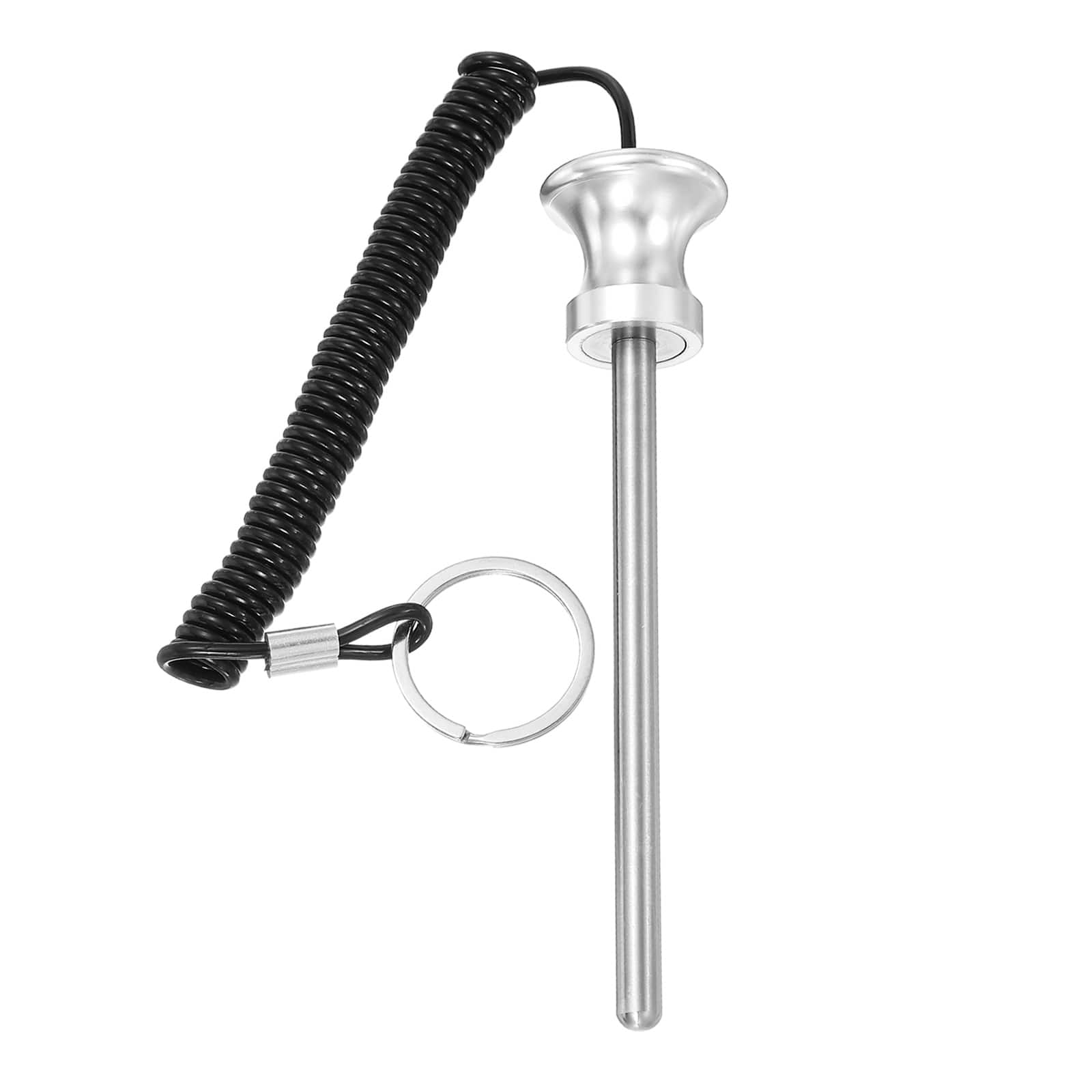Unique Bargains - Weight Stack Pin, Gym Pin Strength Training Replacement with Pull Rope, 0.3 x 4.7 Inch for Home/Gym Machine - Silver price history on PriceWatchPro