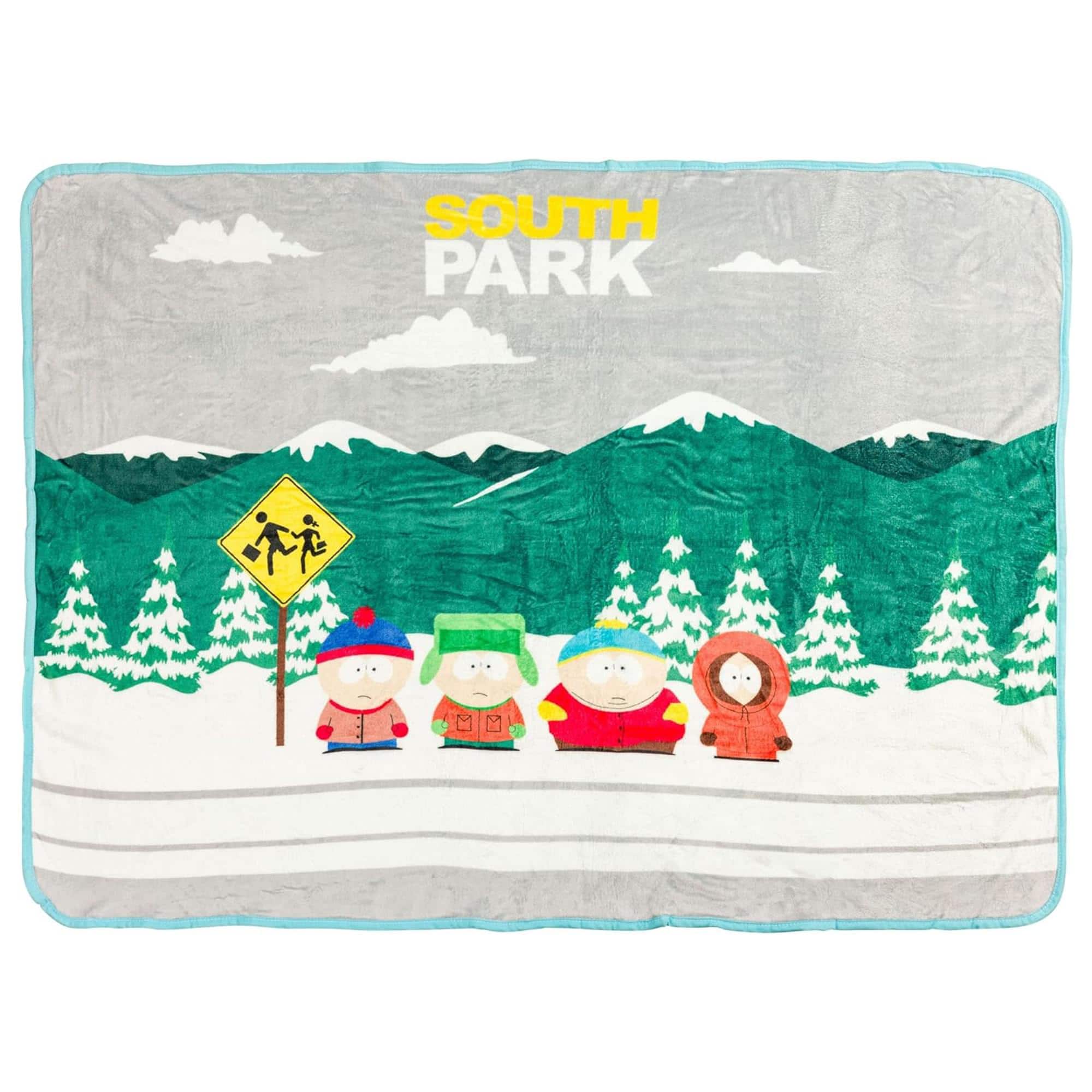 Silver Buffalo - South Park Bus Stop 45 x 60 Inch Fleece Throw Blanket - Green price history on PriceWatchPro