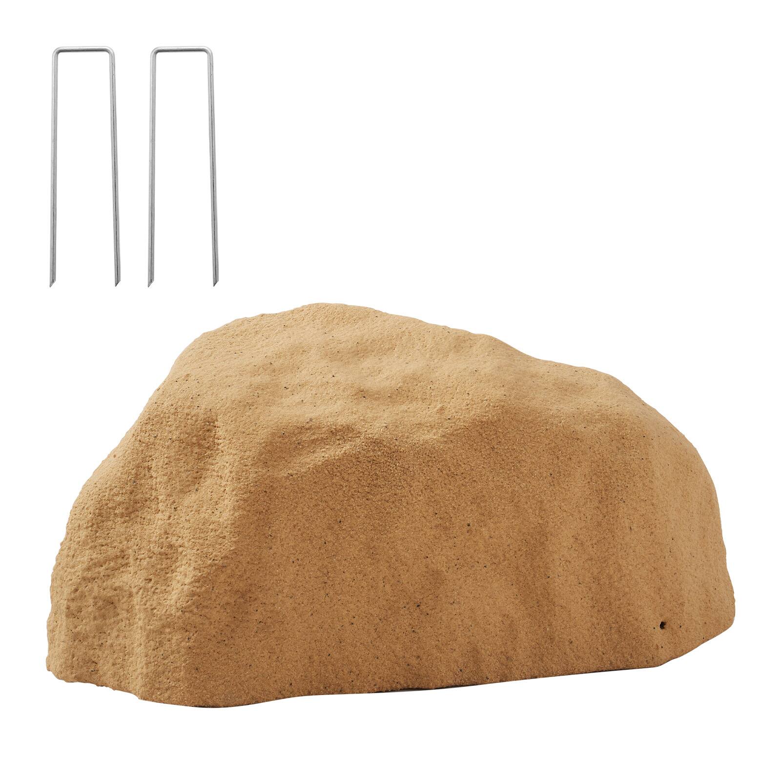 Alt View 5. VEVOR - Faux Rock Cover, Outdoor Fake Rock Well Pump Cover, Realistic Natural Texture, Weather-Resistant Artificial Boulder - Sand Yellow.