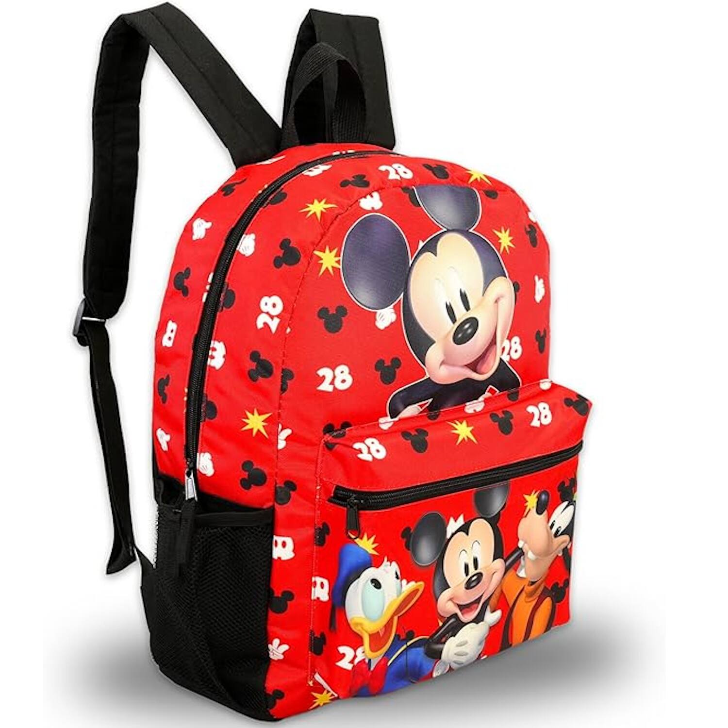 Alt View 1. UPD - Disney Mickey Mouse School 16" Backpack - Goofy, Donald ages 3+ - Multicolored.