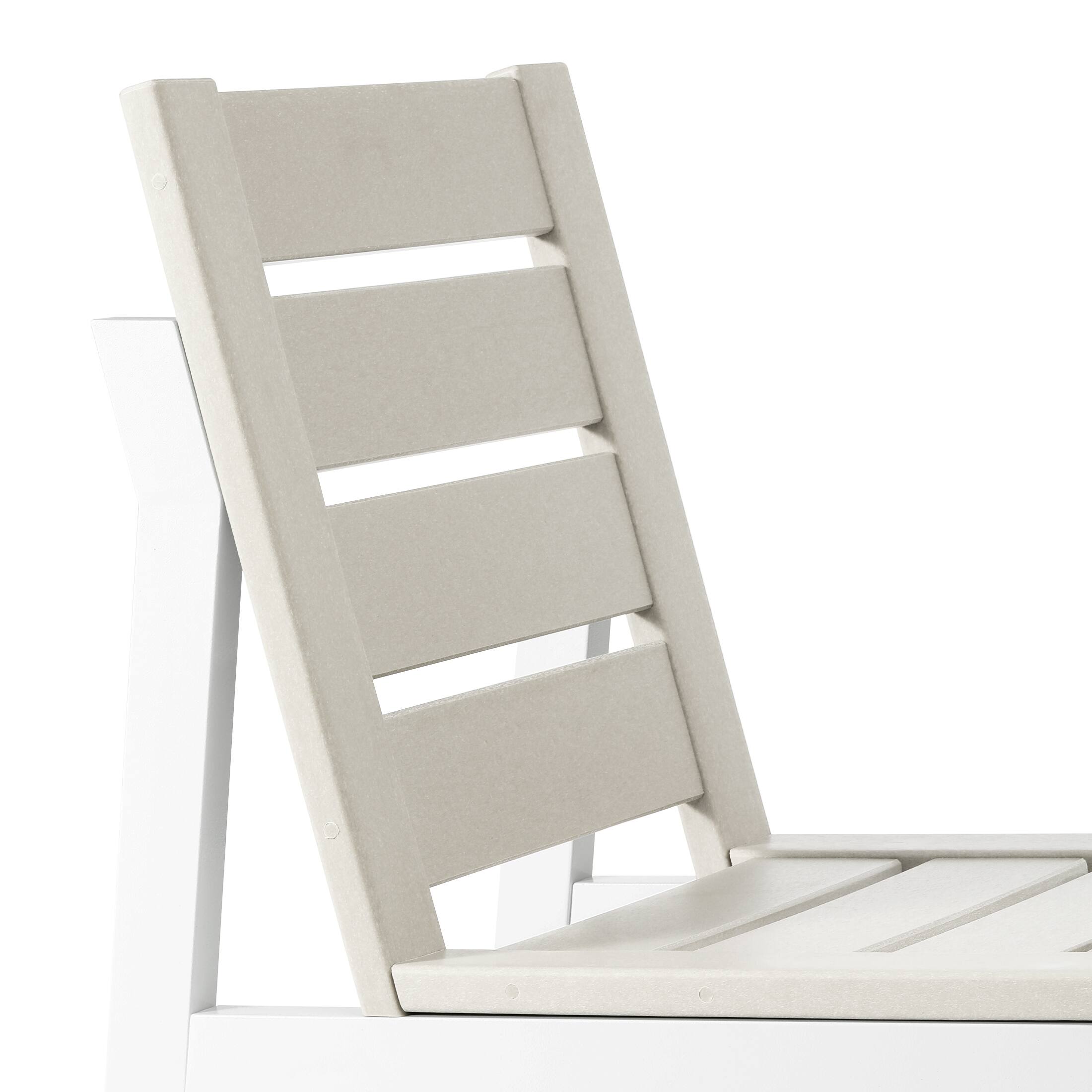 Alt View 2. WestinTrends - WestinTrends Cape May HDPE Outdoor Patio Dining Side Chair - Sand.