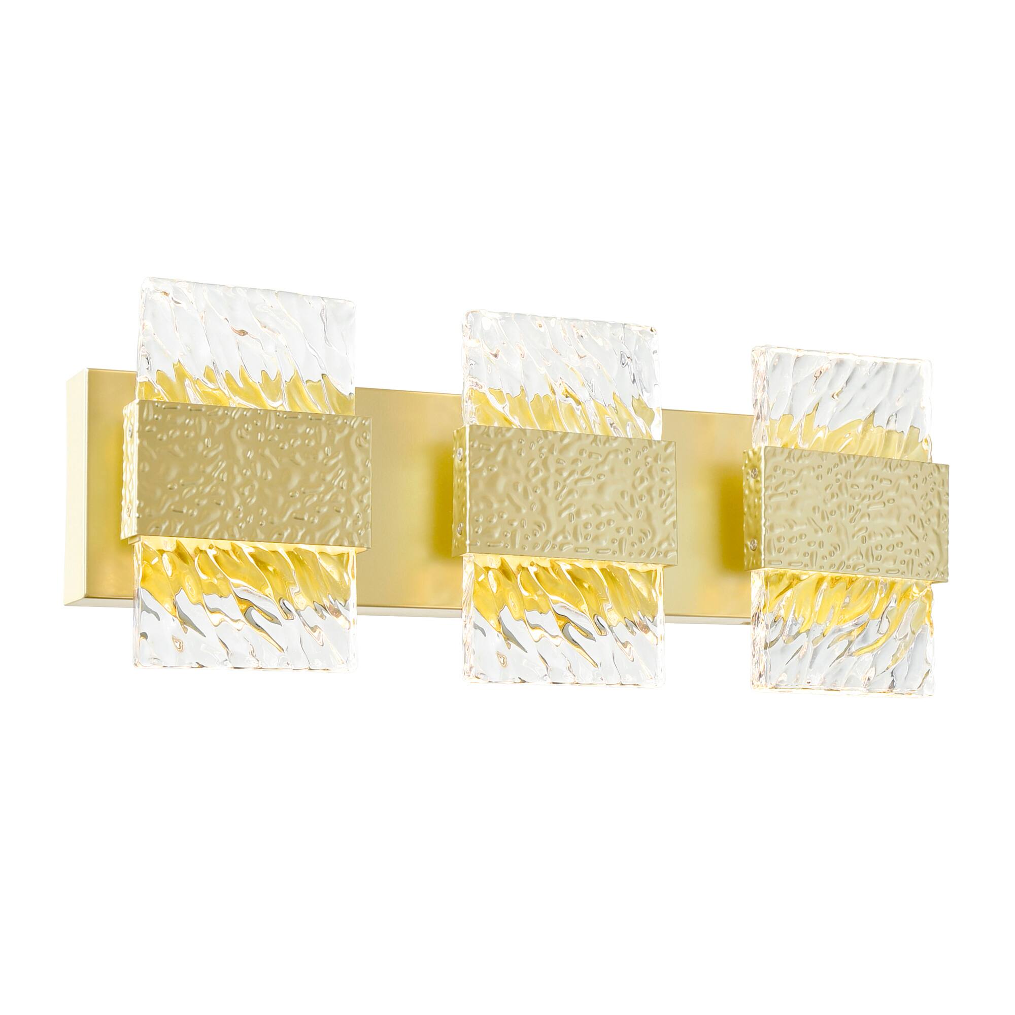 Angle. CWI Lighting - Carolina LED Wall Sconce With Gold Leaf Finish - Gold Leaf.