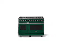 Viking - 48 in. Wide 8 Burner Dual Fuel Sealed Burner Range - Ivy