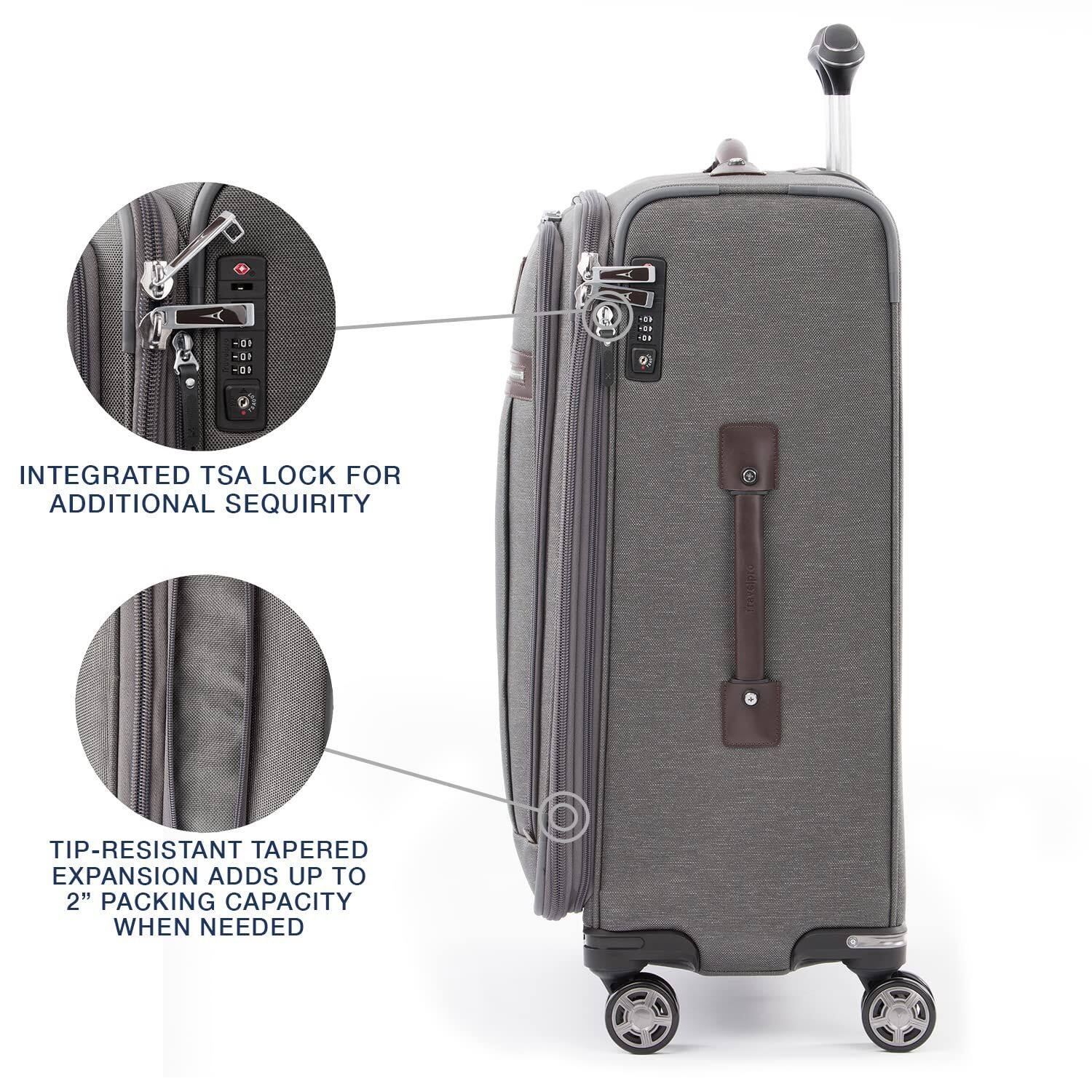 - OF - 01 - 1 . T.E o INTEGRATED TSA LOCK FOR ADDITIONAL SECURITY TrAripro TIP-RESISTANT TAPERED EXPANSION ADDS UP TO 2" PACKING CAPACITY WHEN NEEDED