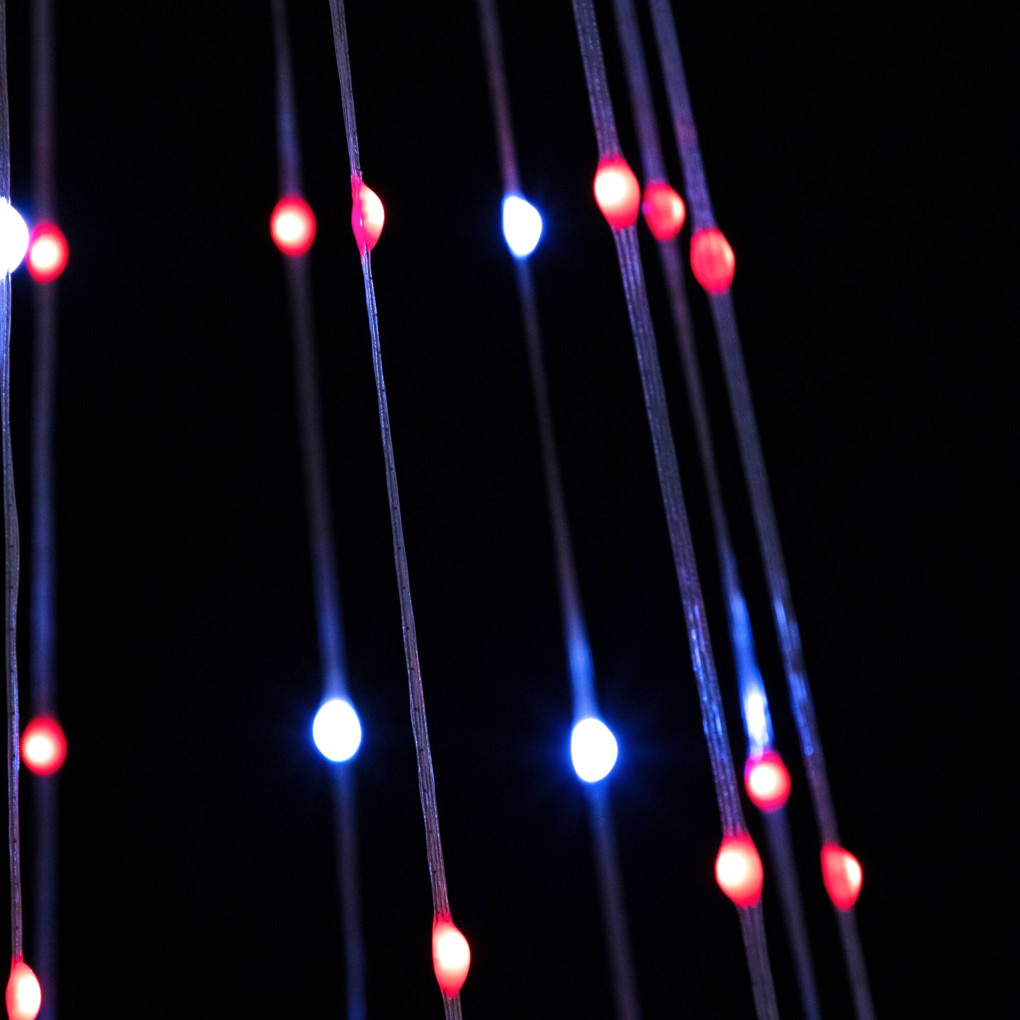 Alt View 5. Northlight - LED Lighted Color Changing Multiple Function Outdoor Christmas Cone Tree - 6' - White.